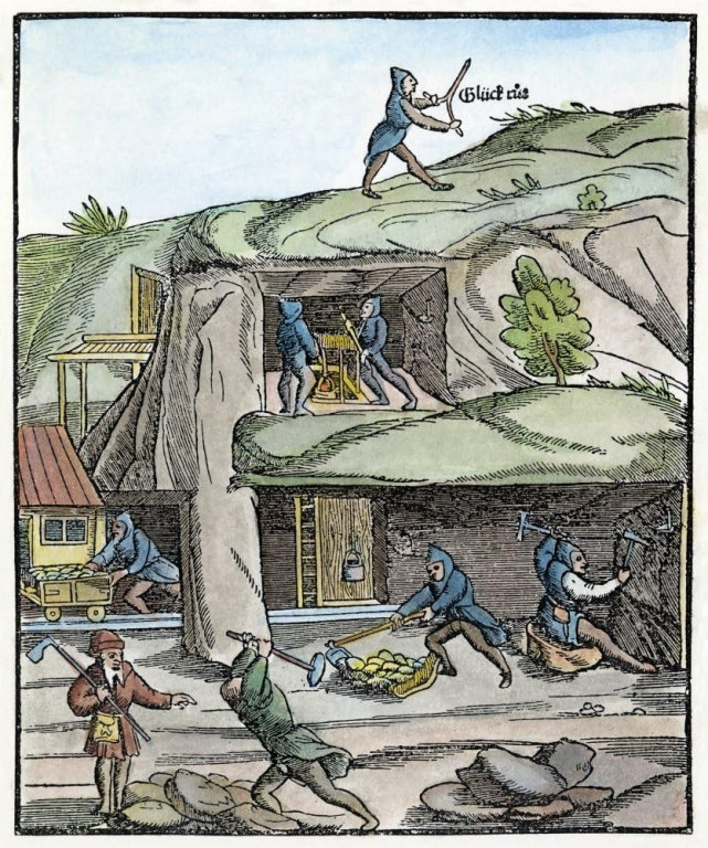 16th Century mine wagons