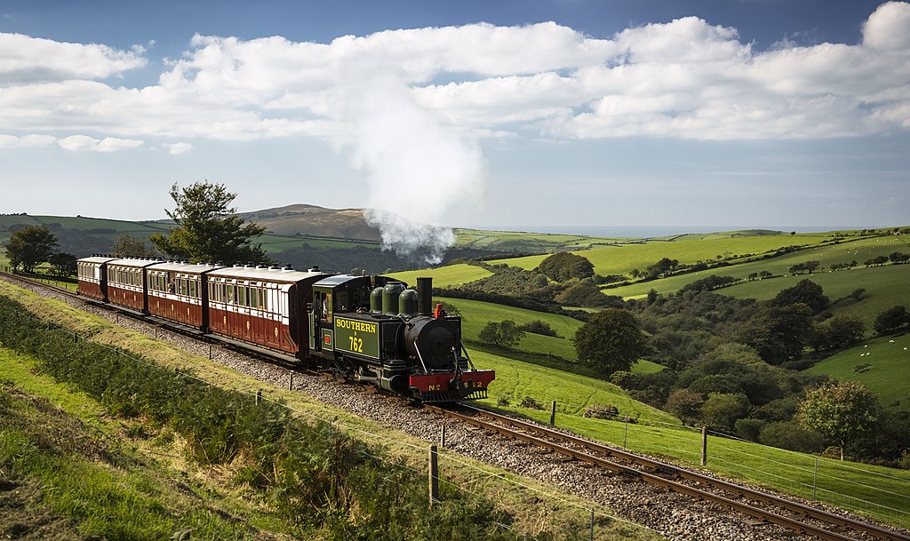 Train on the Lynton and Barnstaple Railway