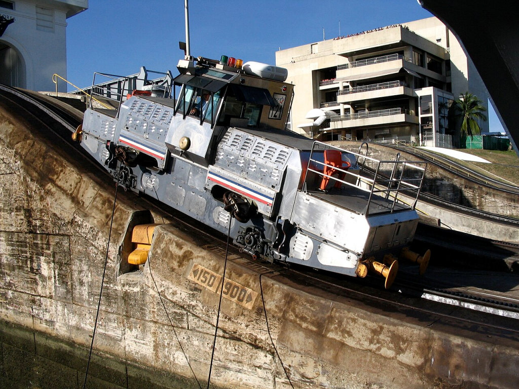 “Mule” at work on the Panama Canal