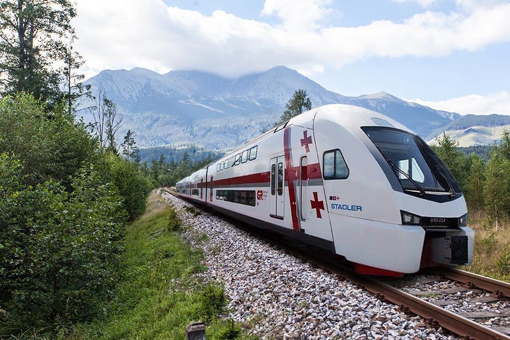 Georgian Railway Stadler Kiss train